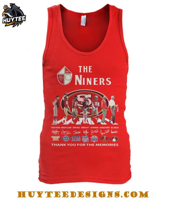 The San Francisco 49Ers Niners Thank You For The Memories T-Shirt