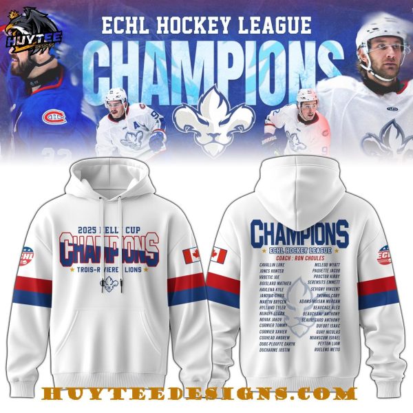 Trois-Rivieres Lions 2025 Kelly Cup League Champions Hoodie