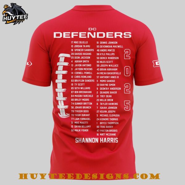 United Football League Champions DC Defenders 2025 T-Shirt