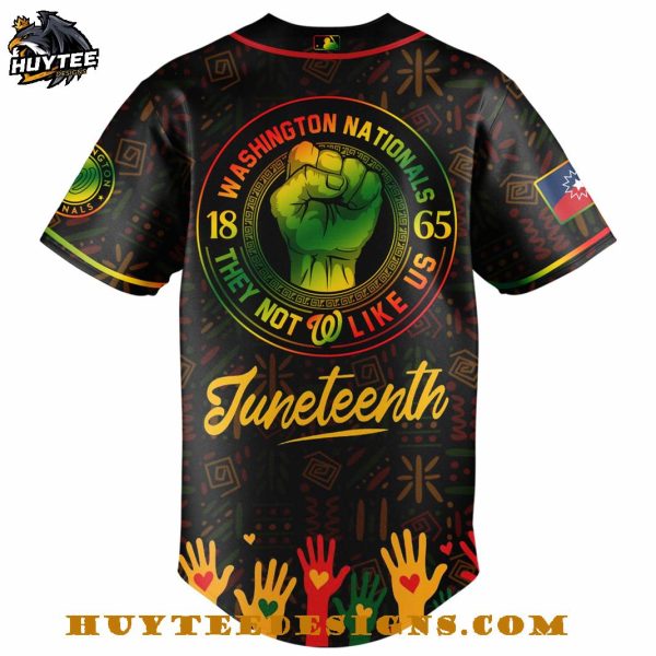 Washington Nationals Happy Juneteenth 2025 Baseball Jersey
